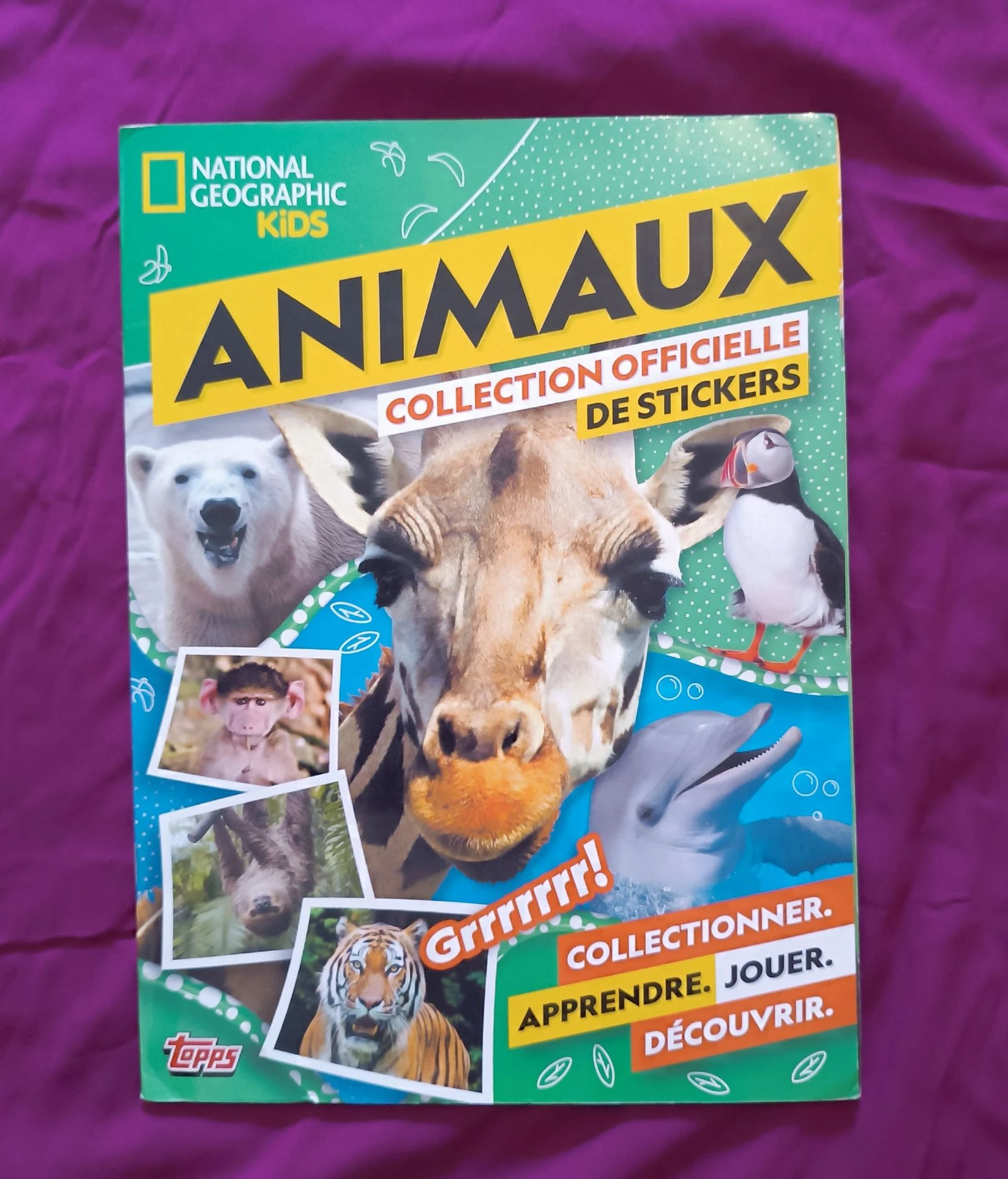 National geographic kids animaux topps 